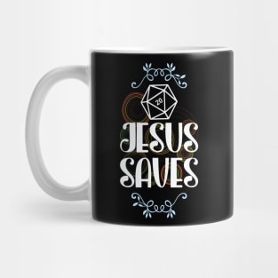 Jesus Saves D20 Dice Mug